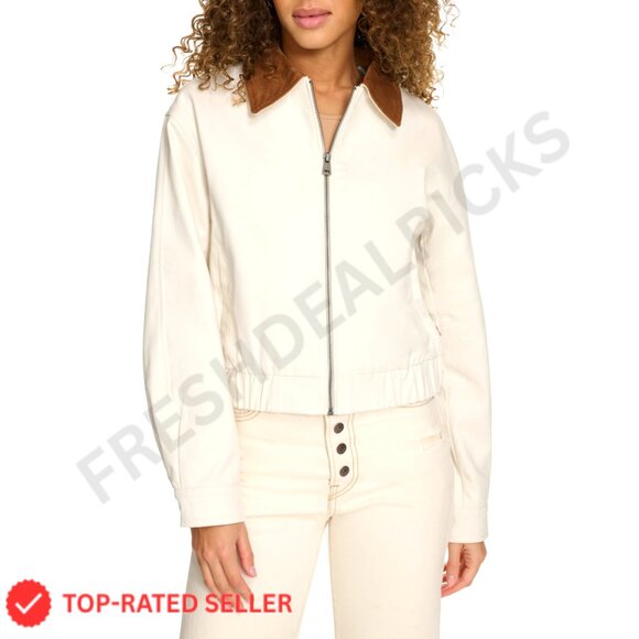 Cotton Bomber Jacket Corduroy Collar Casual Chic Classic Retro Y2K Style